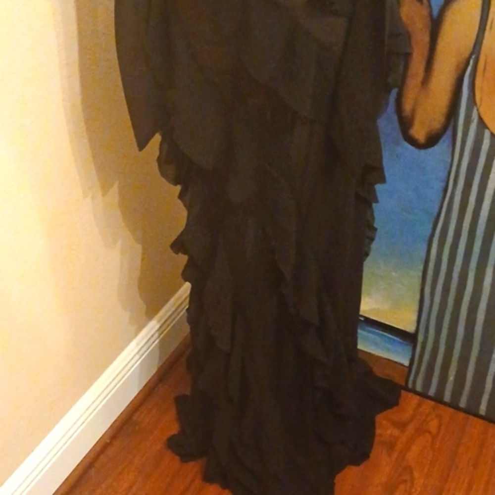 Widow Mesh Ruffle Maxi Dress - Picture 5 of 10